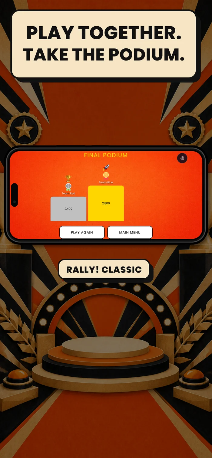 Play together and take the podium in Rally Classic